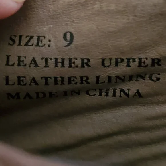 Restricted Brown Leather Lace-Up Oxford Heels – Size 9 - Picture 14 of 16